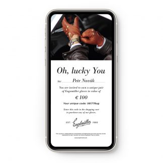 Printed gift voucher delivered by post
